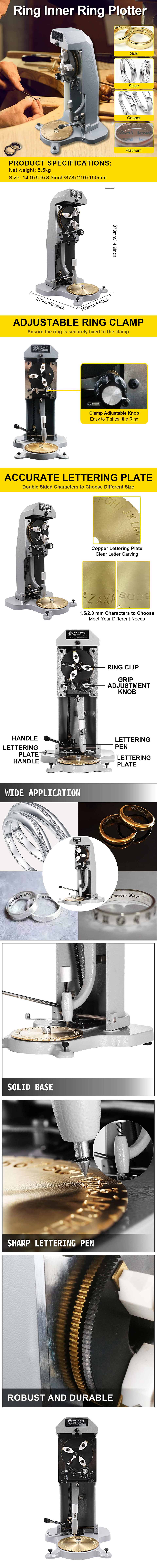 Jewelry Inside Ring Engraving Machine 6.5KG Multiple Applications