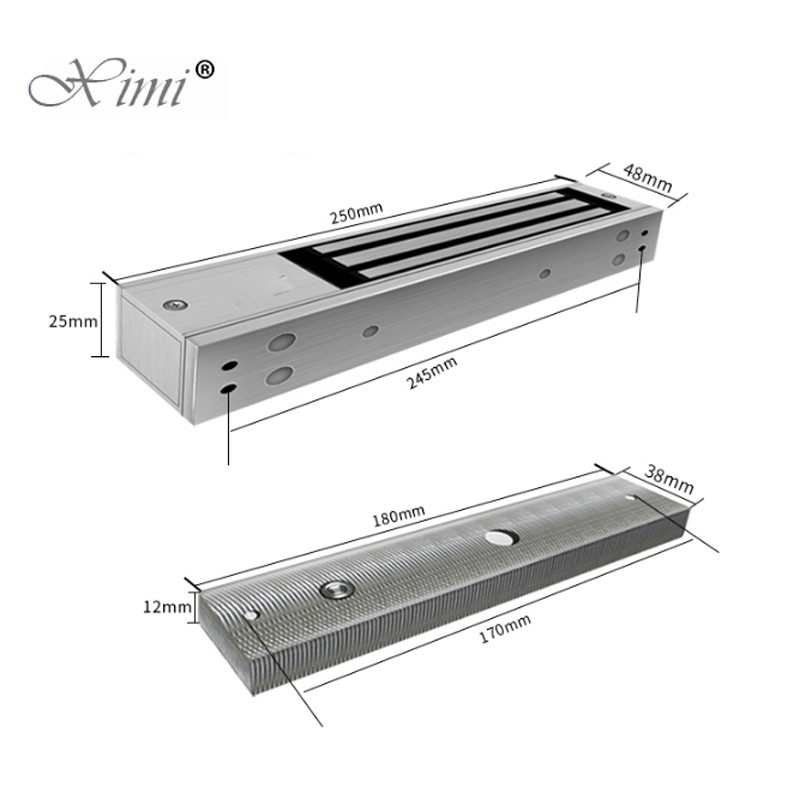 XIMI Cheap Price 280KG 600LBS Magnetic Lock WIth LED For Access Control System XM-M280