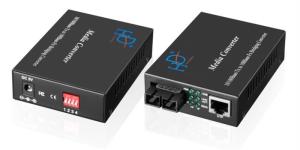 Wholesale Single Mode Fiber Ethernet Media Converter 10/100Mbps Power Consumption from china suppliers