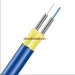Indoor 900um Multimode Armored Fiber Optic Cable 2 Core GJSFJBV