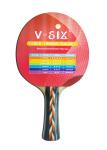 Linden Wood 6mm Table Tennis Bats , Good Ping Pong Paddles With Orange Sponge 1