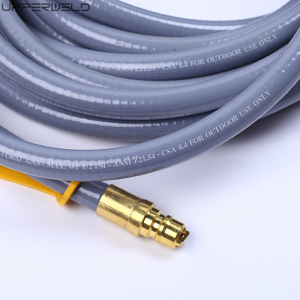 5/8"/1/8'/1/4' Connect Size 10/12/24 Feet Natural Gas Hose for Grill Fireplace Heater
