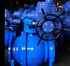 Wholesale DN400 PN16 WCB Trunnion Mounted Ball Valve for throttling Flow from china suppliers