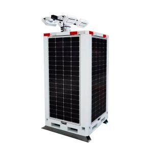 Wholesale Construction Site Solar Light Tower Mounted Cameras And LED Lights For USA from china suppliers