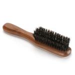 Boar Bristle Beard Brush Comb Set Black Color Wood Material for Men Beard Hair