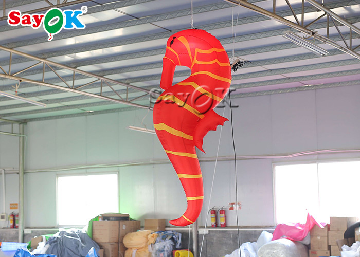 2m LED Light Inflatable Seahorse Model For Festival Decoration
