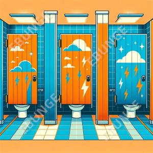 Wholesale Floor Mounted Anti Graffiti Pressure Laminate Hinged Bathroom Partition from china suppliers