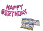 ISO9001 Inflatable Mylar Foil Happy Birthday Balloons Banner