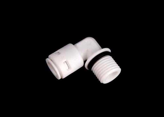 Easy Installation Quick Connect Water Fittings , Elbow Connector With Seal