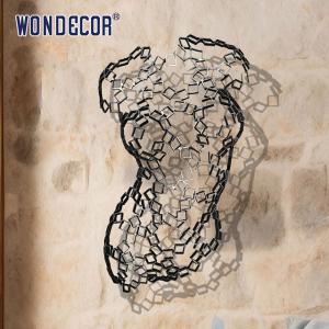 Wholesale Square Splicing Abstract Stainless Steel Sculpture Female Torso Wall Decoration from china suppliers
