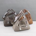 women high quality tan leather bags 30cm 26cm lychee leather handbags designer
