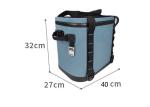 Custom Outdoor Cooler Box 20L Light Grey TPU Insulated Cooler Bag 40x27x32CM