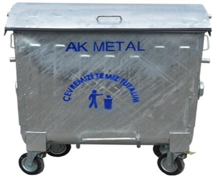 outdoor steel garbage bin Galvanized sheet waste bin