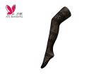 dark floral lace Ladies Fishnet Tights And Socks Breathable Black Net Stockings