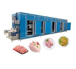 Wholesale Customizable IQF Tunnel Freezer For Frozen Fries Production 1000kg/H from china suppliers