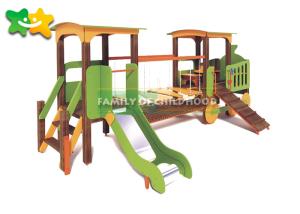 Wholesale PE Board Wooden Playground Slide Security Oriented High Strength For Outdoor from china suppliers
