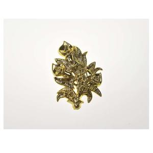 Wholesale Gold Color Coffin Accessories F09 Casket Lid Decoation Flower Shaped PP Recycle Material from china suppliers