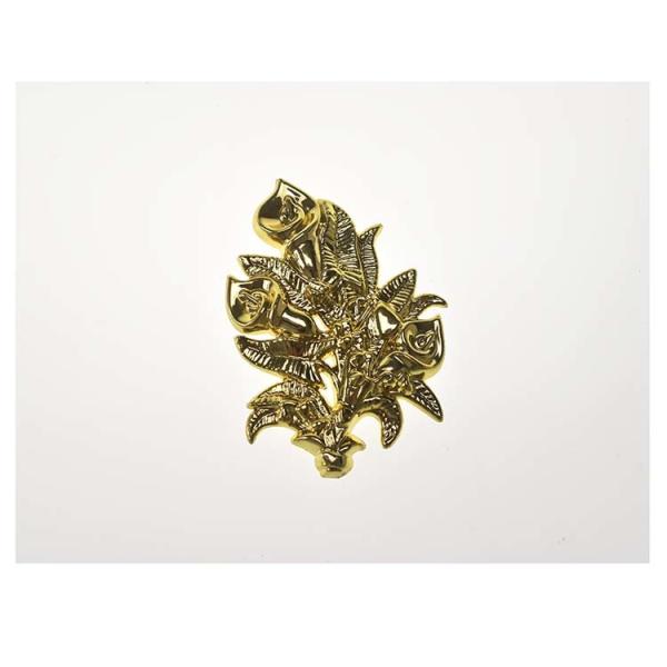Gold Color Coffin Accessories F09 Casket Lid Decoation Flower Shaped PP Recycle