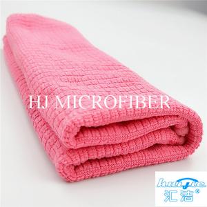 Wholesale Microfiber Cleaning Cloth Towel Weft Knitted Cloth For Kitchen Red Color 16&quot; Washing Tools from china suppliers