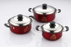 Wholesale Durable Kitchen Cookware Sets Ss410 # 0.5mm Thickness Strong And Immune To Rust from china suppliers