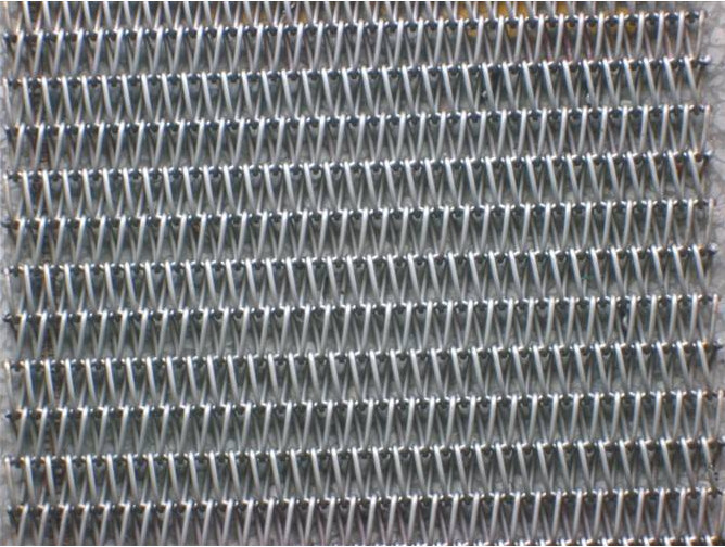Chain Metal Furnace Conveyor Belt 304 Stainless Steel Flat Surface High Hardness