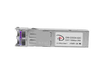 DONGWE CSFP DW-C0334-02T(D) 155M, 1310nm / 1490nm; Compact SFP bidi, 2KM, DDM