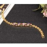 Gorgeous Cubic Zirconia Bracelet for Women Gold Plated Tennis Bracelet