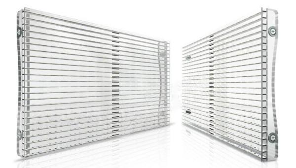 Transparent&Smart LED display,glass wall screen ,glass wall led display,glass