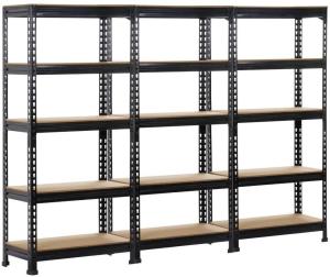 Wholesale 3 Pack Heavy Duty 5 Tier Warehouse Storage Shelves Garage Shelving Unit Adjustable 59&quot; H from china suppliers