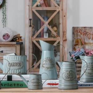Wholesale North Europe Antique Iron Flowerpot Bucket from china suppliers
