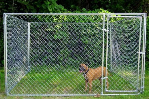 Galvanized Heavy Duty Metal Dog Kennel Outdoor 2x2x3M Chain Link Large Dog Run