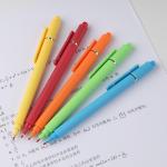 Colorful Plastic Press Gel Pen Steel Ball Pen Clip Promotional Neutral Pen