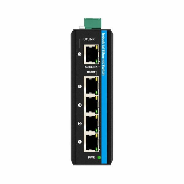 5 Port Gigabit Poe Switch E-Mark 10/100/1000mbps 30W/60W/90W Industrial PoE