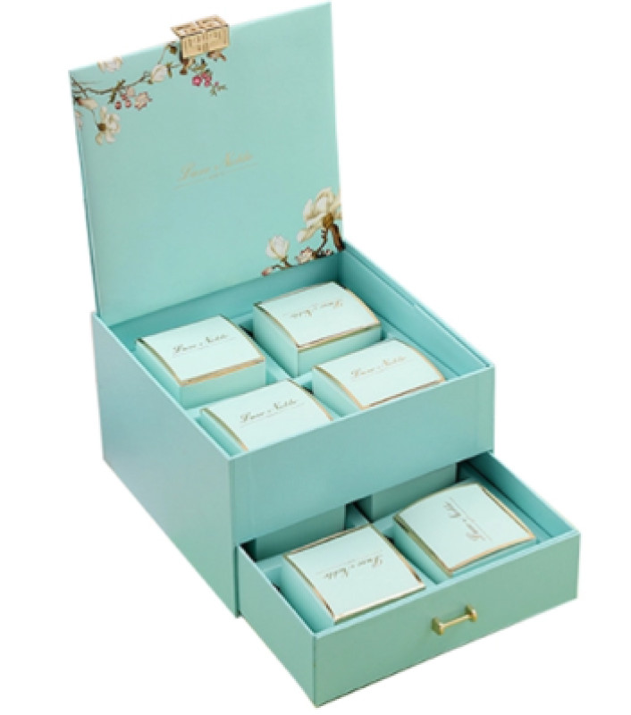 350g Art Paper Hard Cardboard Gift Boxes Chocolate Truffle Packaging UV Spot