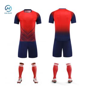 Wholesale Quick Dry Material Soccer Uniform Set Standard Thickness Custom T Shirt Football Jersey from china suppliers