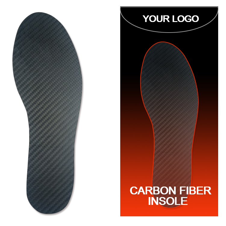 Men Size 10 Carbon Fiber Insoles with Turf Toe Orthotic and Rigid Stabilizer Plate