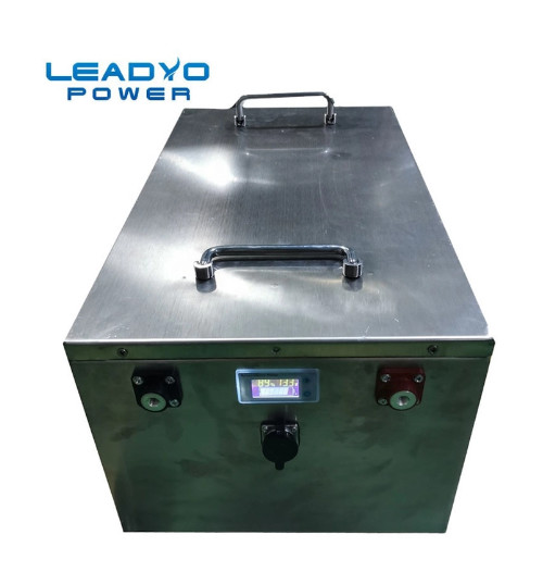 Deep Cycle Rechargeable 36V 50Ah Lifepo4 Golf Cart Battery With BMS And LCD