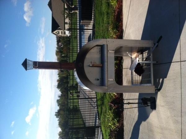 High-Density Insulation Stainless Steel Wood Fired Pizza Oven With Large Cooking