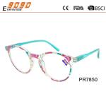 New style fashion competitive price Color plastic reading glasses,spring hinge
