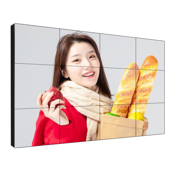 Shopping Mall Lcd Ultra Narrow Bezel Video Wall 55'' 0.88mm High Resolution 3840
