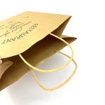 custom Kraft food takeaway paper bags Recycled CMYK Printing 24cmx32cmx10cm