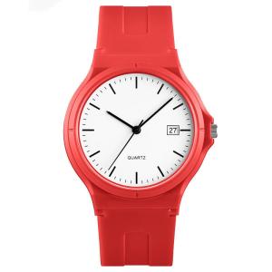 Wholesale Minimalist Slim Band Quartz Movement PU Plastic Lady Watch 1449 from china suppliers