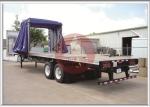 PVC Tarpaulin Curtain Side Trailer , Curtain Side Semi Trailer With Sloping