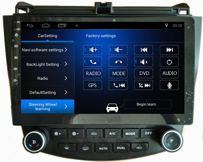 Ouchuangbo car gps navi android 8.1 stereo for Honda Accord 7 with Bluetooth USB steering wheel control