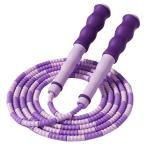 Purple Color Fitness Jump Rope Soft Beaded Skipping Rope For Children