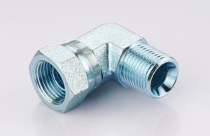 China Elbow Bsp Thread Adapter  / Female 60 Degree Cone Fittings Stainless Steel on sale