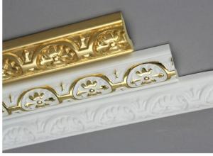 Wholesale Golden Decorative Polyurethane Crown Moulding Belt Line Hand Painted from china suppliers