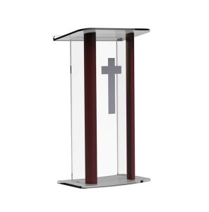 Wholesale Fashionable 26.75&quot; Acrylic Podium With Aluminum Sides, 48&quot; tall from china suppliers
