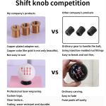 factory custom universal billiard black 8 high quality ball head car gear shift
