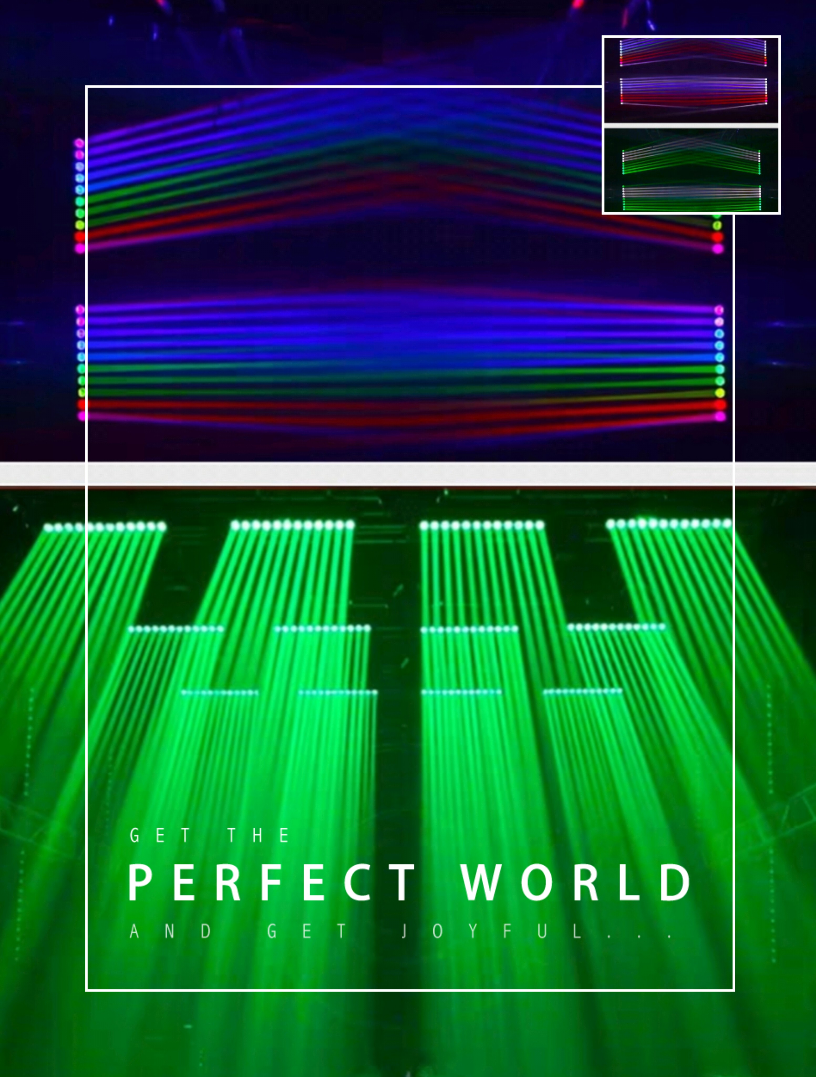 10*30W Four-in-One RGBW Beam Effect Lamps IP44 Rated for Stage Lighting in DJ Bar Club
